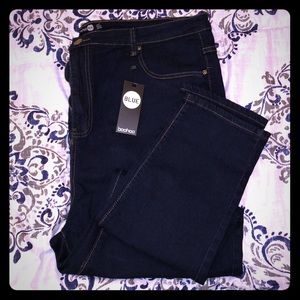 BooHoo dark wash skinny jeans